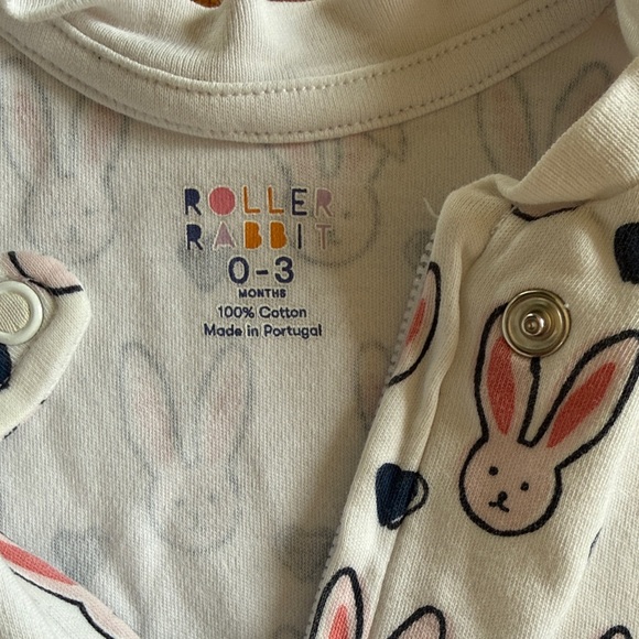 Roller Rabbit Infant Zipper Footie - Picture 2 of 4
